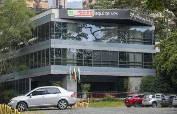 Fachada de la sede del canal local Telemedellín. Foto: EL COLOMBIANO