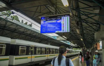 El servicio del metro, debido al daño de la catenaria, tiene suspendido el servicio en el sur del Valle de Aburrá. FOTO: CAMILO SUÁREZ