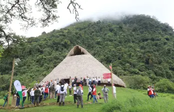 La nueva maloka que se encuentra en la base de la montaña. FOTO: Esneyder Gutiérrez.