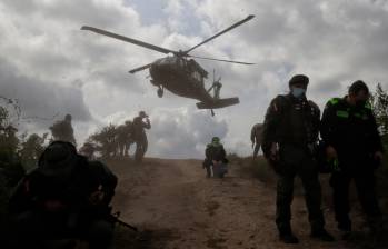 Nueve helicópteros Mi-17 están varados en la base militar de Tolemaida, en Nilo, Cundinamarca. Imagen de referencia. FOTO: Colprensa