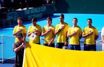 El extenista Alejandro Falla, fue el capitán del equipo nacional. FOTO: Tomada de X @fedecoltenis