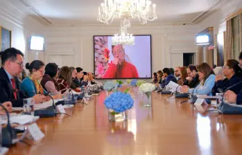 El más reciente Consejo de Ministros en la Casa de Nariño lo encabezó Gustavo Petro de manera virtual. FOTO CORTESÍA PRESIDENCIA