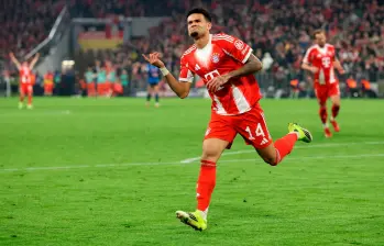 Luis Díaz es el segundo jugador de la liga alemana en conseguir más de 13 goles y 13 asistencias, el primero en conseguirlo fue Jadon Sancho con Borussia Dortmund. FOTO: GETTY