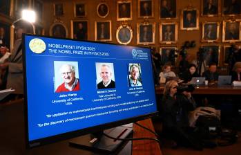 Los ganadores de este año fueron John Clarke, Michel H. Devoret y John M. Martinis FOTO: AFP