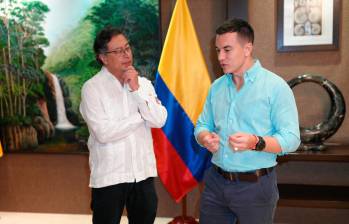 Daniel Noboa reitera que medidas sobre Colombia son por el “abandono” en la frontera. FOTO: Presidencia