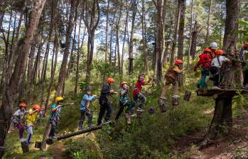 Durante 2024, más de 1.450 niños y niñas disfrutaron de sus vacaciones en los Parques Comfama, con experiencias llenas de magia, adrenalina y diversión. Imagen tomada en el Parque Comfama Arví. Foto: Cortesía. 