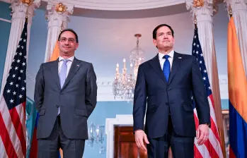 El vicepresidente electo se reunió con el secretario de Estado en Washington. Foto: AFP