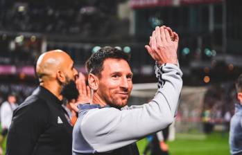 Leonel Messi tampoco fue titular en el partido contra Al-Nassr, en Arabia Saudita, y terminó entrando al minuto 81. FOTO @InterMiamiCF