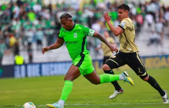 Alfredo Morelos, delantero de Nacional, opción para el duelo ante Junior. FOTO MANUEL SALDARRIAGA