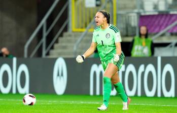 Luisa Agudelo atajó dos penales en la tanda y, además, realizó dos paradas importantes durante los 120 minutos. FOTO GETTY