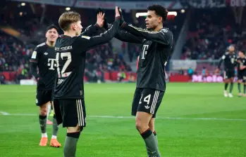 El extremo colombiano Luis Díaz fue una de las figuras del Bayern Múnich en el amistoso contra Salzburgo. Foto: AFP