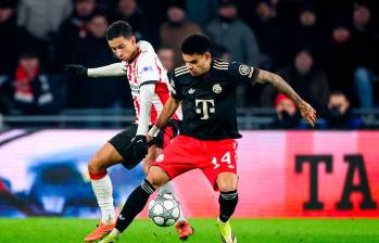 El futbolista colombiano Luis Díaz ha sido uno de los “socios” de Harry Kane durante esta temporada. Foto: Getty