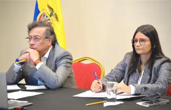 Uno de los defensores de Angie frente a Petro es Benedetti, pero según fuentes ambos están alejados del mandatario. Foto: Presidencia