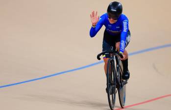 Martha Bayona es una de las cartas fuertes de Colombia en el Mundial de pista en Dinamarca. La deportista que se formó en Antioquia ya fue plata en Hong Kong-2017 y Glasgow-2023. FOTO GETTY