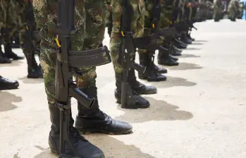 Las tropas del Ejército estarán pendientes en los territorios para reaccionar a cualquier acción delincuencial por parte de los grupos armados ilegales. FOTO: EL COLOMBIANO