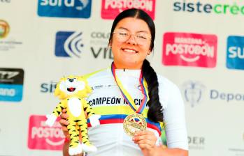 Luciana Osorio Betancur impresiona con sus condiciones en el ciclismo. Competir en Europa es una de sus metas. FOTO CORTESÍA FEDECICLISMO