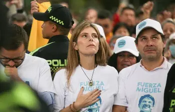 María Carolina Hoyos, hermana del senador Miguel Uribe Turbay habló sobre la salud de su hermano. Cortesía, COLPRENSA. 