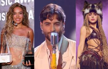 Maluma puso el espectáculo y Shakira y Karol G los premios: así brilló Colombia en los AMAs 2026. Foto: AMAs