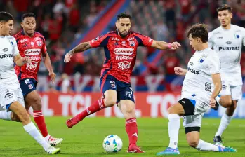 Francisco Fydriszewski, delantero del DIM. Foto: Manuel Saldarriaga Quintero