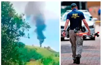 FBI investigaría hechos relacionados con el atentado contra el helicóptero que dejó 13 policías muertos. FOTOS: CORTESÍA Y ARCHIVO 