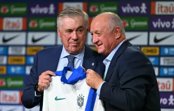 Aunque Ancelotti mencionó a 34 futbolistas brasileños que ha dirigido, la estadística indica que el número ha sido mayor. Foto: AFP