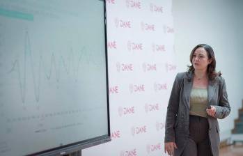 Piedad Urdinola, directora del Dane, presentó los datos del PIB de Colombia en 2025. FOTO tomada de X