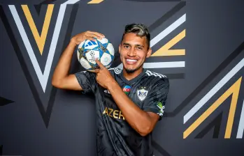 El delantero samario Camilo Durán, de 23 años (cumplirá 24 el 10 de febrero), suma cinco goles con e Qarabag, su equipo. De ellos, cuatro han sido en la Champions League, donde ocupan el puesto 18. Foto: Getty