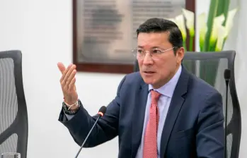 Penagos anunció su propuesta para la integración de un organismo interinstitucional que luche contra el delito electoral. FOTO: REGISTRADURÍA