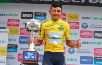 Juan Felipe Rodríguez, otra de las grandes promesas del ciclismo colombiano. FOTO CORTESÍA FEDECICLISMO