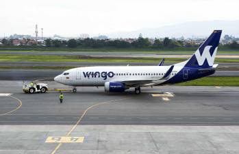 Wingo cuenta con viajes nacionales e internacionales, posicionándose como una de las aerolíneas con mayor presencia en el país. FOTO: (Colprensa-Wingo).