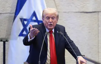 El presidente Donald Trump lanzó una advertencia al grupo Hamas luego de su viaje al Medio Oriente. Foto: Getty Images