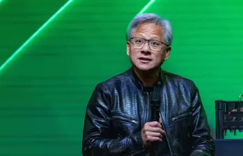 Jensen Huang, cofundador y CEO de Nvidia. FOTO: Getty Images