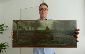 Arthur Brand, el detective de arte neerlandés que recuperó el Jardín rectoral en Nuenen en primavera.