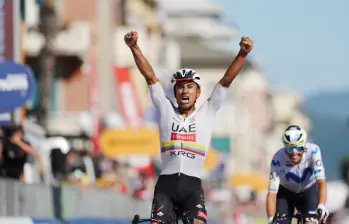 Jhonatan Narváez logró su quinto triunfo en su historial en el Giro, el tercero en la presente edición. FOTO X-GIRO