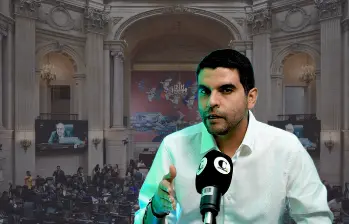 El senador electo Hernán Cadavid tiene 39 años, es abogado, antioqueño y fue asistente del expresidente Álvaro Uribe. FOTOS: Colprensa y EL COLOMBIANO