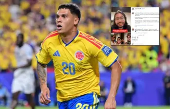 Juan Fernando Quintero le respondió a un influencer que lo criticó por una celebración privada tras regresar al país luego de participar en el Mundial. Fotos: Juan Antonio Sánchez y captura de pantalla @jacomelodice