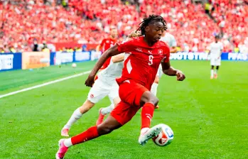 Johan Manzambi, jugador de 20 años, es el más desequilibrante del ataque suizo y uno de los futbolistas con los que Colombia deberá tener cuidado. FOTO Getty