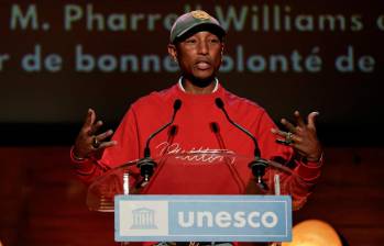 Pharrell Williams ha trabajado con artistas de la talla de Michael Jackson, Britney Spears, Kendrick Lamar, Shakira, Snoop Dogg y más. Foto AFP.