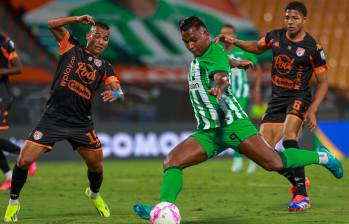 La última vez que Morelos enfrentó a Envigado le marcó uno de los goles con los que ganó Nacional. FOTO MANUEL SALDARRIAGA