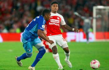 Santa Fe batalla por ingresar en los ocho y Millonarios está prácticamente eliminado de esa posibilidad. FOTO colprensa