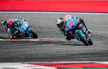 David Alonso durante la jornada de clasificación para el Gran Premio de Austria. FOTO @ASPARTEAM