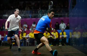 Miguel Ángel Rodríguez, actual número 26 del mundo en squash, lidera a Colombia en el Panamericano. Foto: Colprensa