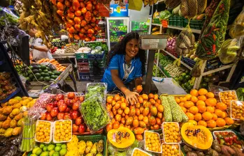 Según el Dane la inflación anualizada de alimentos y bebidas no alcohólicas se ubicó en 5,82%, menor al 6,03% del promedio nacional. FOTO EL COLOMBIANO