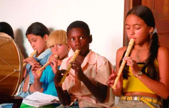 Este programa musical ha impactado cada año a más de 20.000 niños en todo el país. FOTO cortesía Batuta
