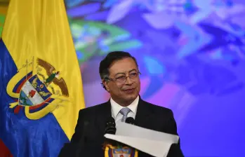 El presidente, Gustavo Petro, en la instalación del último periodo legislativo, de este cuatrienio, del Congreso de Colombia. FOTO: Presidencia