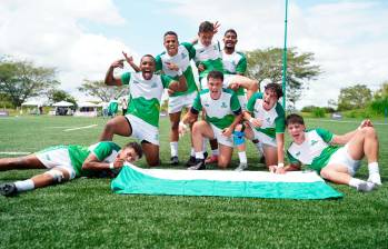 Este es el equipo de rugby masculino, uno de los campeones de Antioquia en los Juegos. FOTO CORTESÍA INDEPORTES