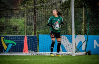 Isabella Tejada, arquera titular y capitana de la Selección Colombia Sub-17. FOTO CORTESÍA FCF