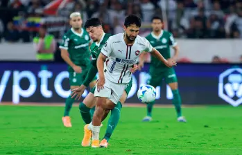 El futbolista antioqueño debutó como profesional en 2018 con Leones de Itagüí. Está en el fútbol ecuatoriano desde 2023. FOTO Getty 