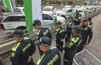Imagen de referencia de uniformados de la Policía en Antioquia. Foto: Manuel Saldarriaga Quintero.
