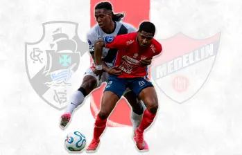 Yony González, delantero del Deportivo Independiente Medellín. El juego de ida, en el Atanasio, se liquidó 2-2. FOTO JUAN ANTONIO SÁNCHEZ
